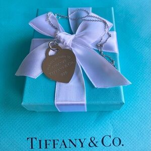 Tiffany & Co. Silver Heart Pendant Necklace